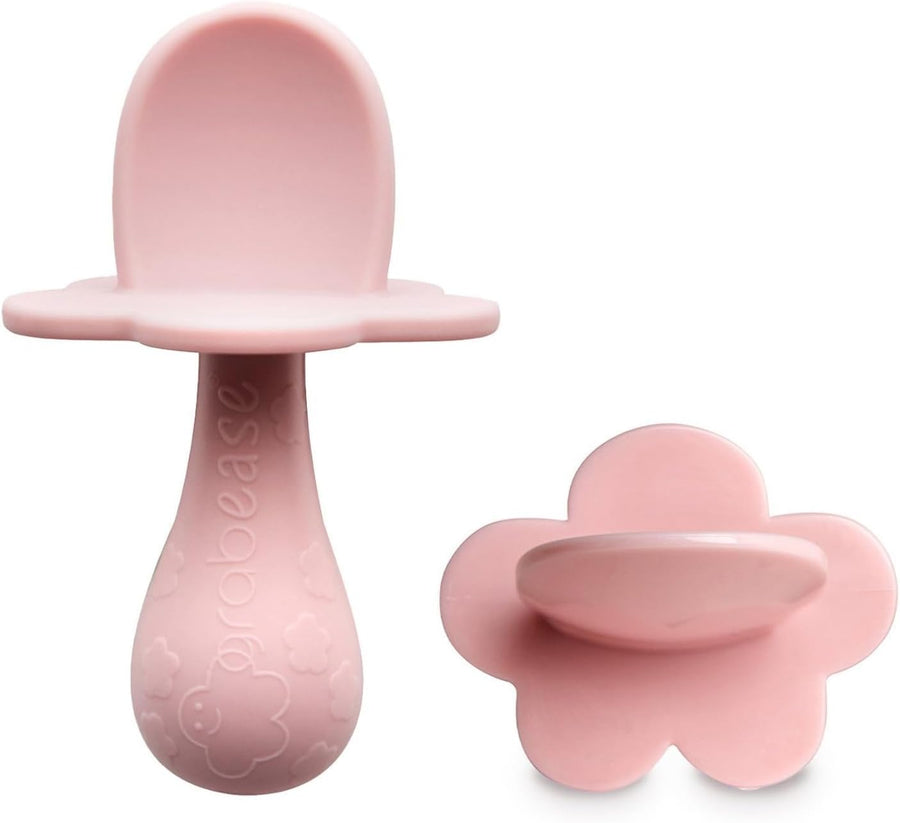 Grabease Silicone Spoons 2-Pack (Blush Pink)