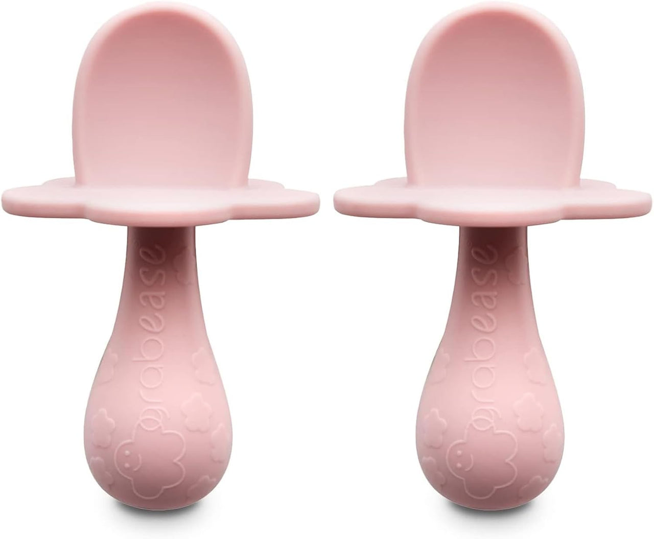 Grabease Silicone Spoons 2-Pack (Blush Pink)