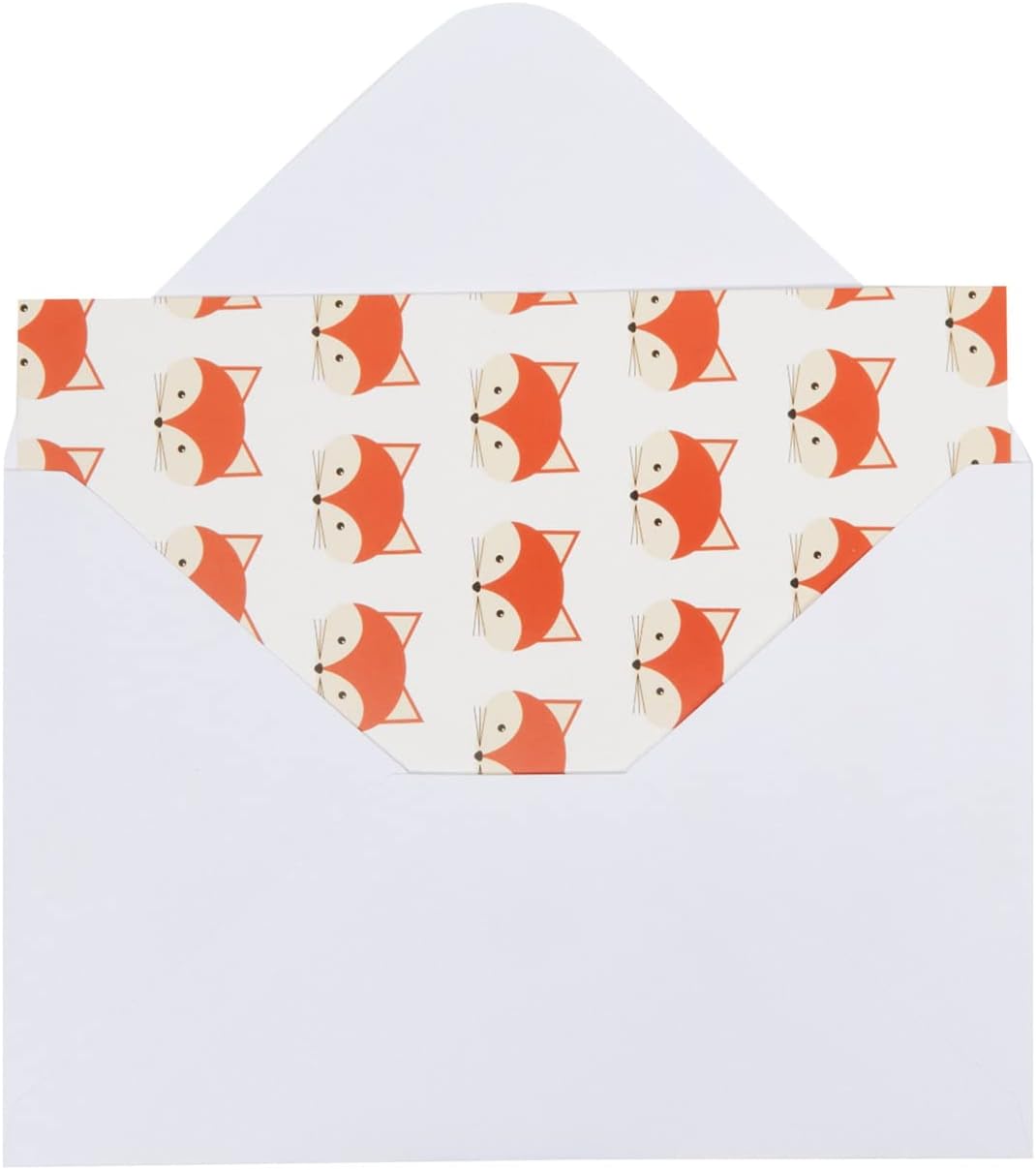 Thank You Cards with Envelopes - Fox Designs (4x6in, 48 Pack)