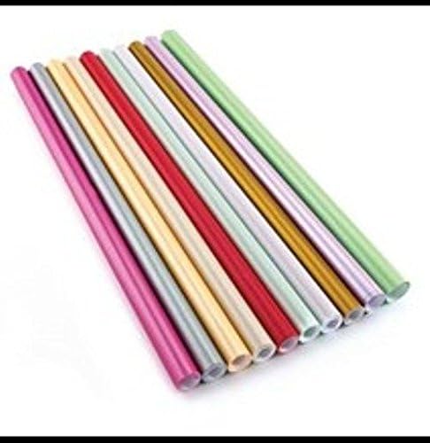 10 x Centura Pearl Display Paper Rolls 70cm x 4m Assorted Colours