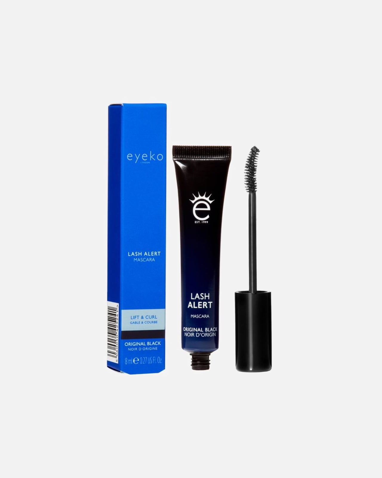 Eyeko Lash Alert Mascara - Black 8ml | Caffeine & Biotin Volumising Mascara
