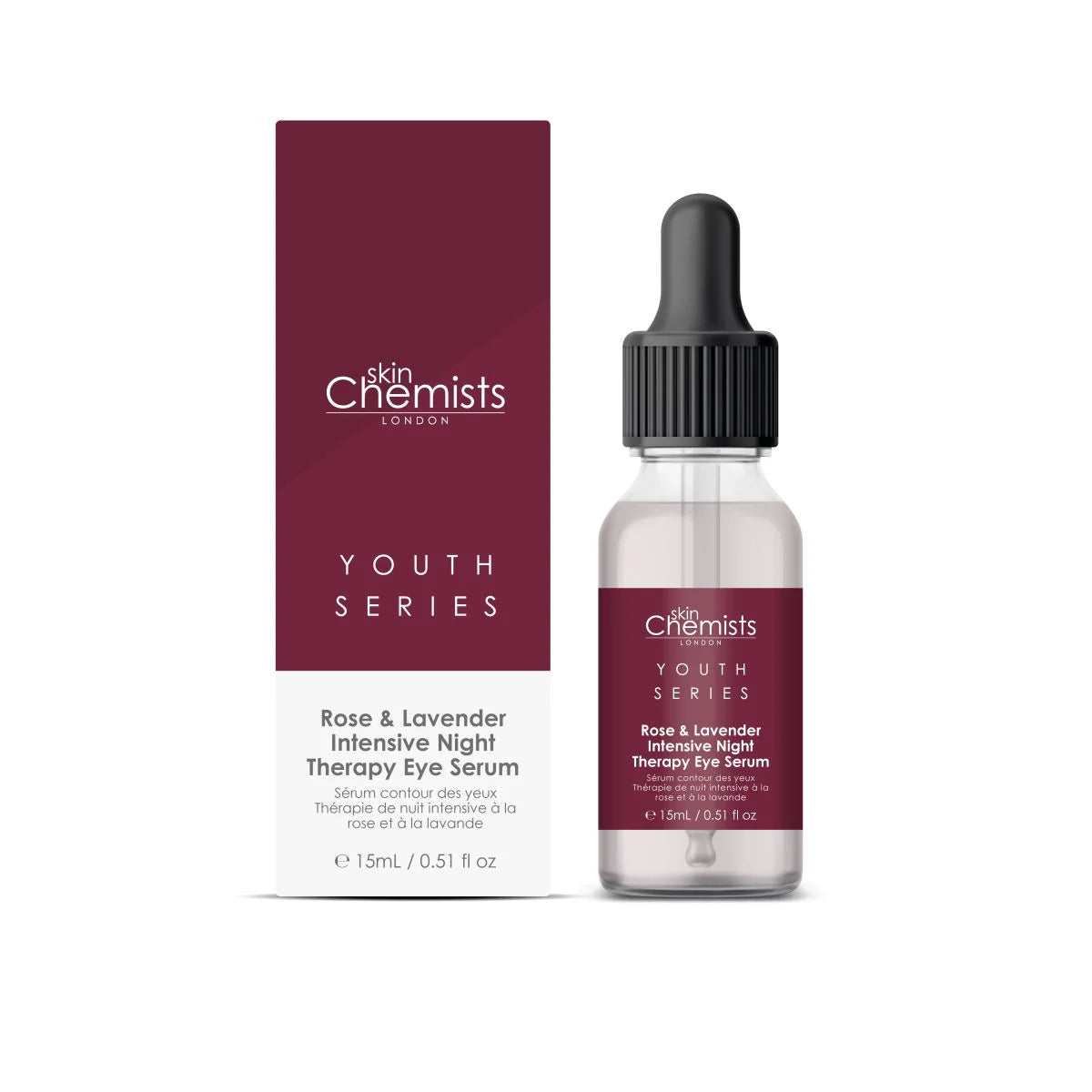 Skin Chemist Youth Series Rose & Lavender Intensive Night Therapy Eye Serum 15ml
