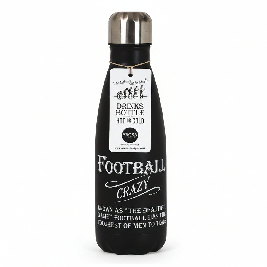 Football Crazy Insulated Water Bottle Hot or Cold 500ml