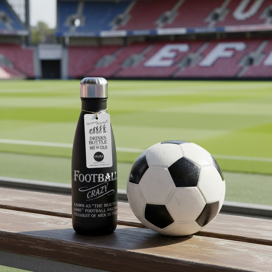 Football Crazy Insulated Water Bottle Hot or Cold 500ml