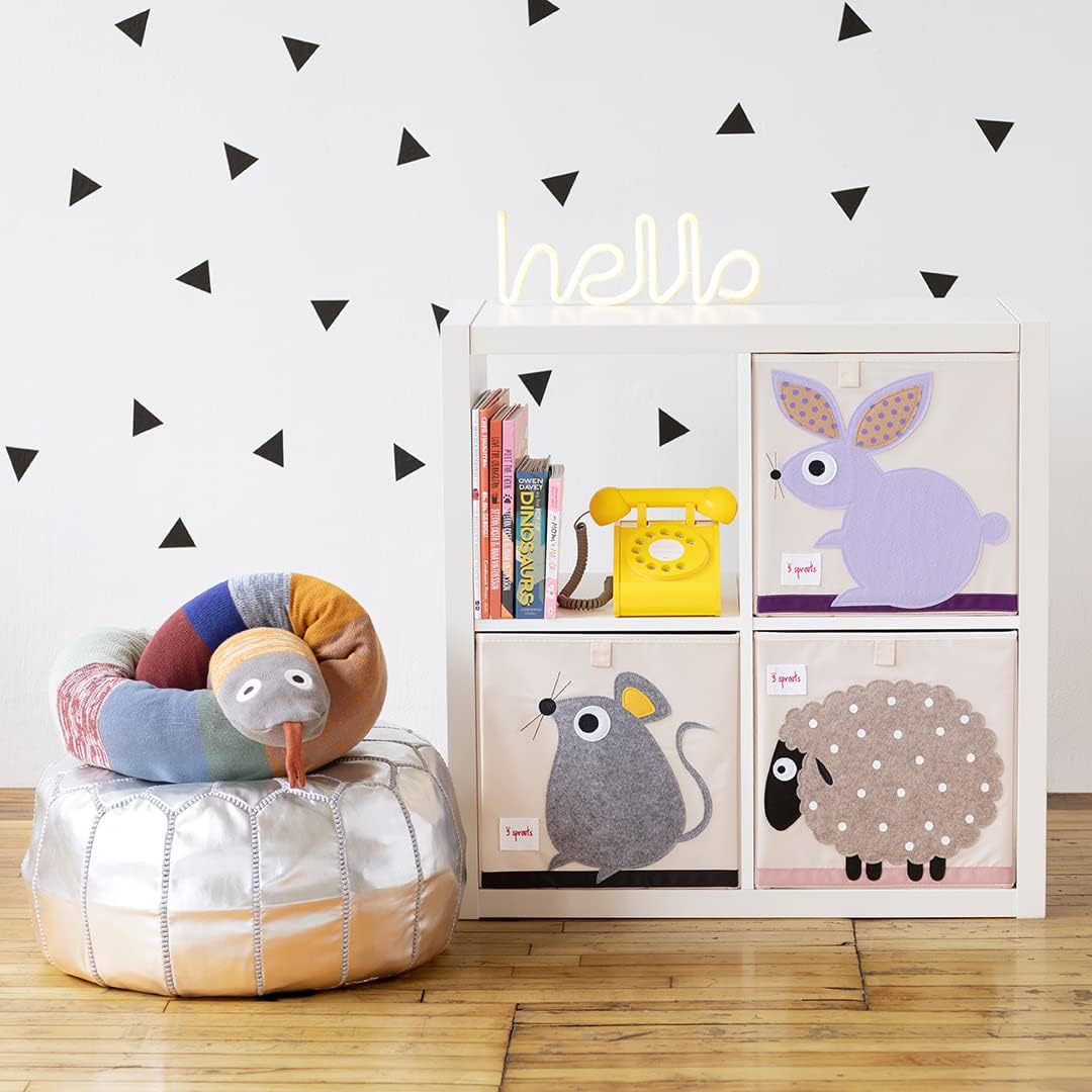 3 Sprouts Toy Storage Cube - Rabbit