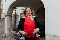 Cuddlebug Baby Wrap Carrier Soft Stretchy Newborn Sling - 3-16 kg (Red)