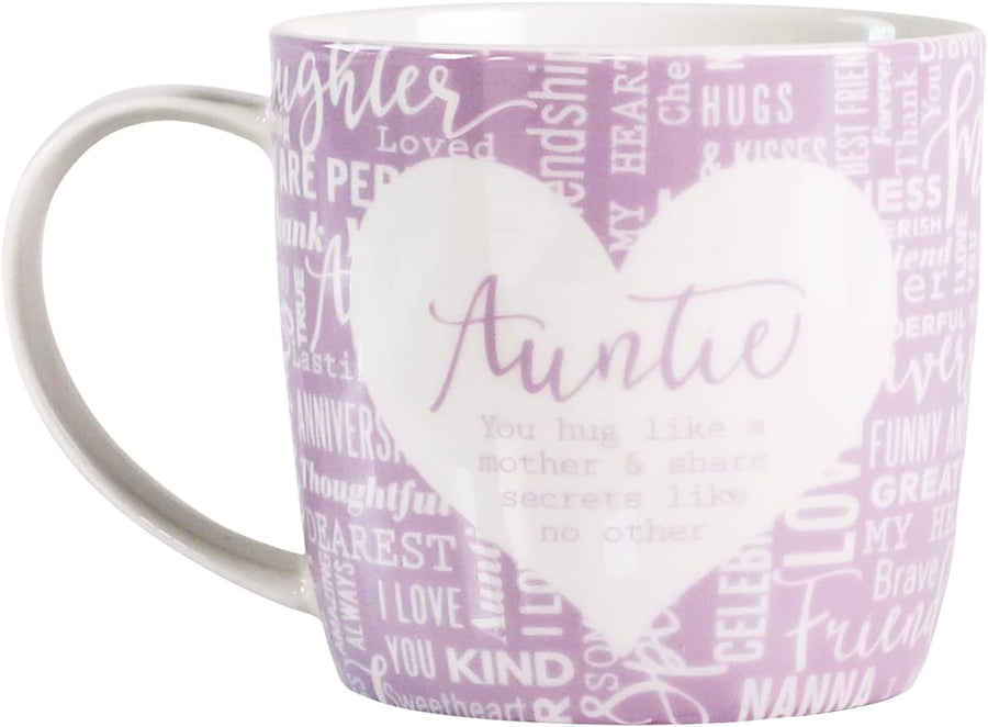 Said with sentiment - Auntie Mug & Coaster Set