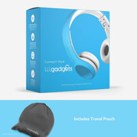 Thumbnail for LilGadgets Connect+ Style Wired Headphones for Kids - Blue