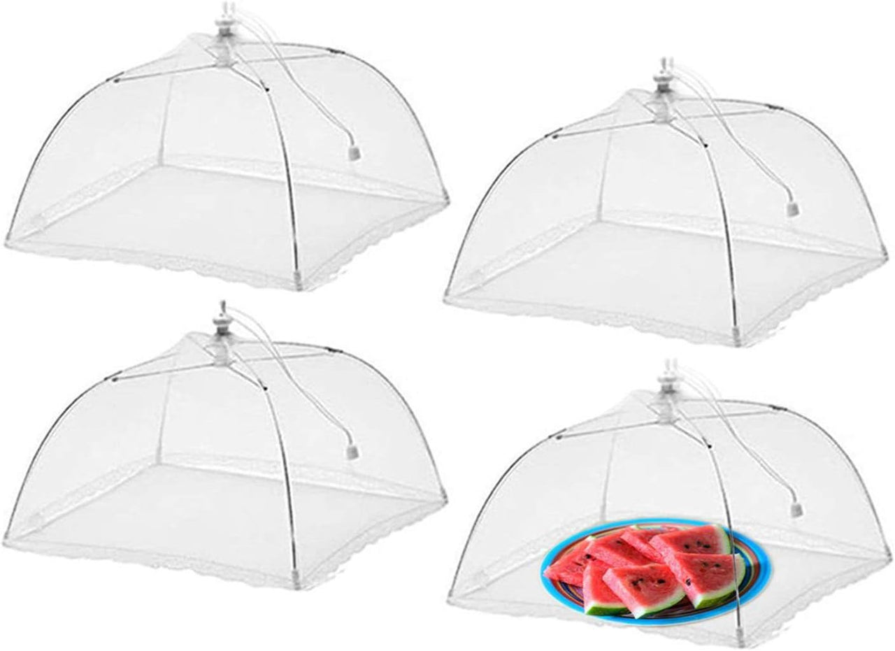 WISDOMWELL Pop-Up Mesh Food Covers - 4 Pack