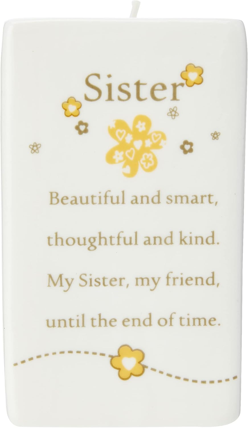 Said With Sentiment Ceramic Square Tealight Holder - Sister