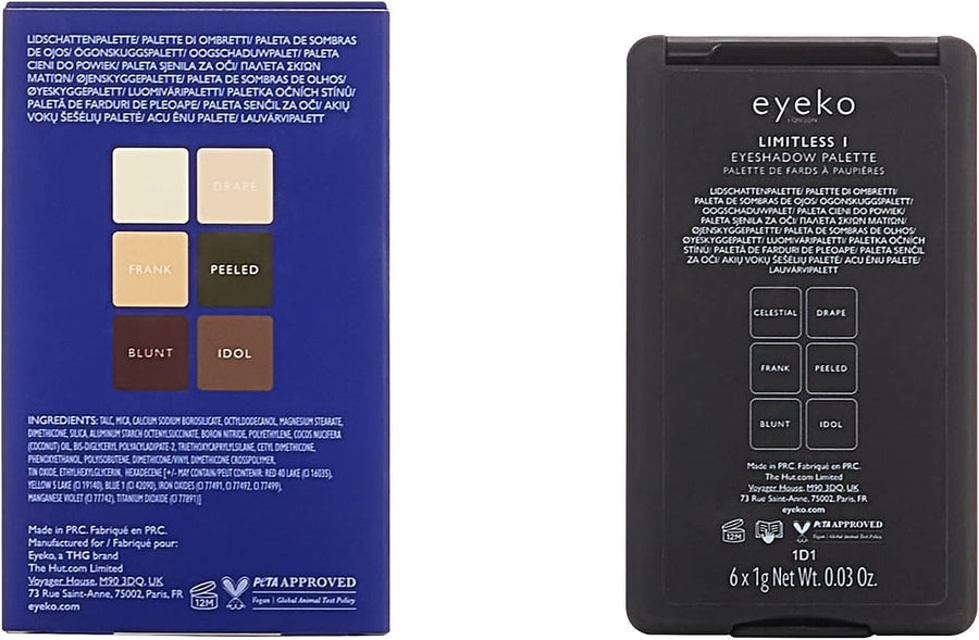 Eyeko Limitless Eyeshadow Palette 1 | Light nude-toned