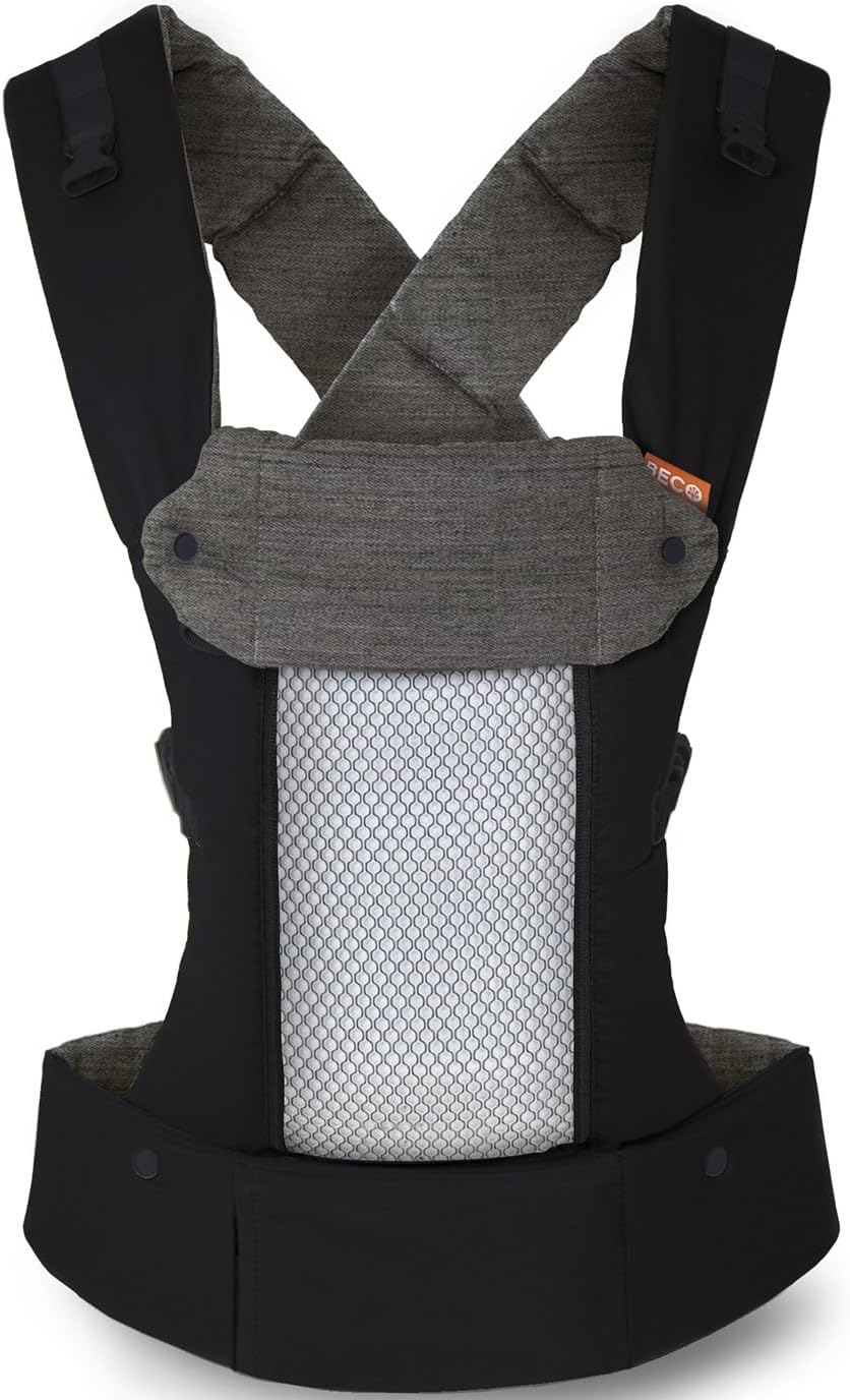 Beco 8 Cool Mesh Baby Carrier Newborn to Toddler - 3-20 kg (Black)