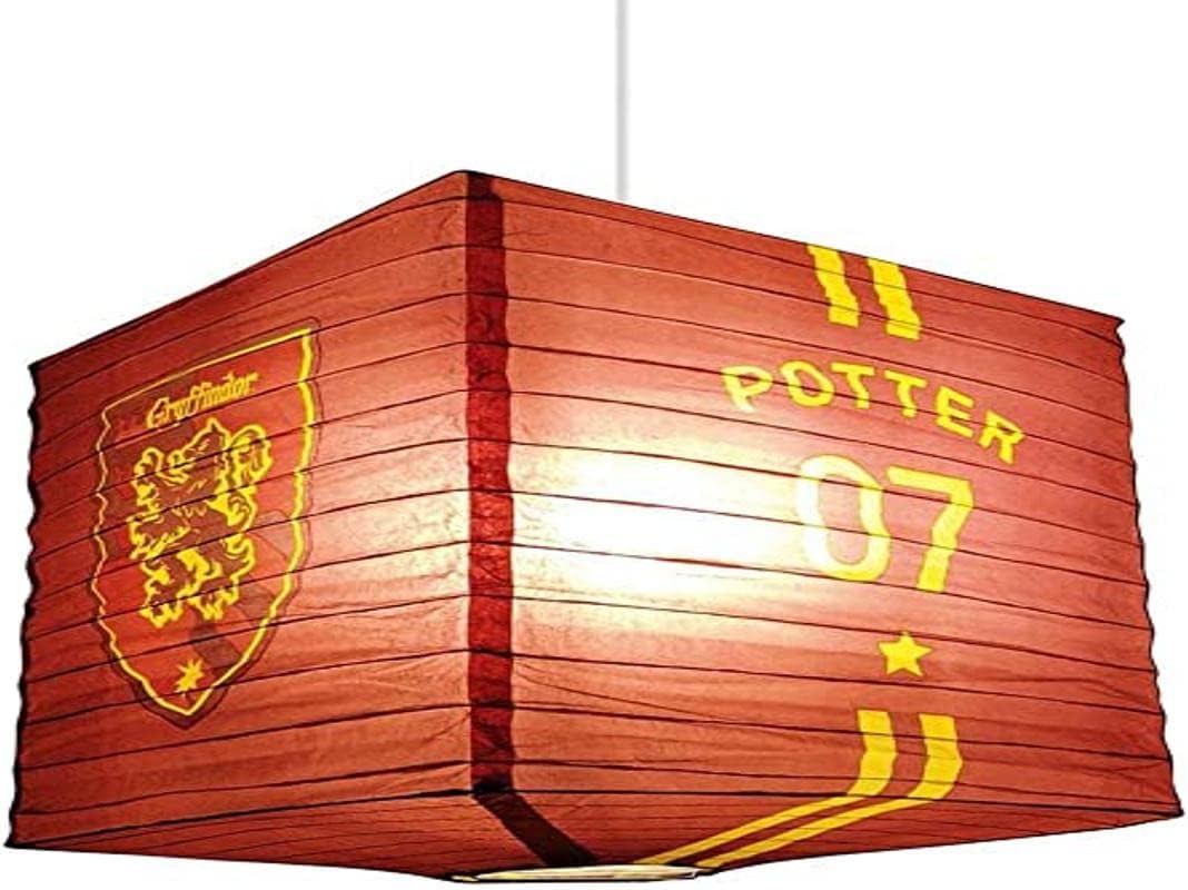 Groovy Uk Harry Potter Quidditch Cube Paper Shade, Black/Burgundy/Yellow