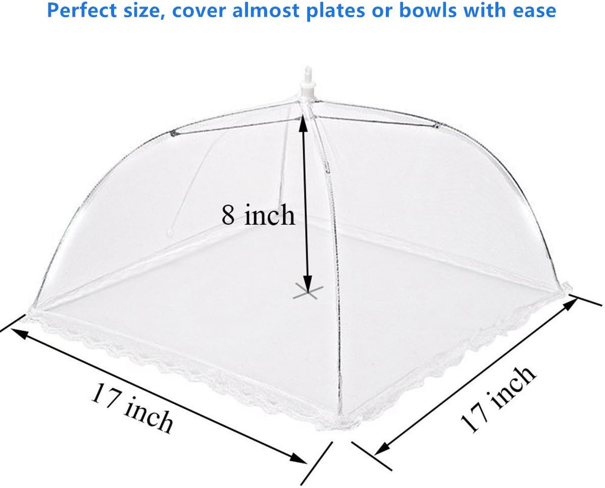 WISDOMWELL Pop-Up Mesh Food Covers - 4 Pack