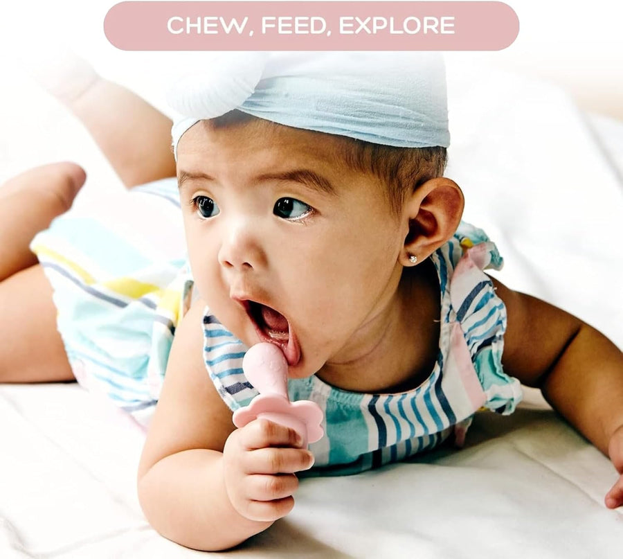 Grabease Silicone Spoons 2-Pack (Blush Pink)