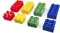 Thumbnail for Best Blocks Big Blocks Set - Classic Colours - 108 Pieces