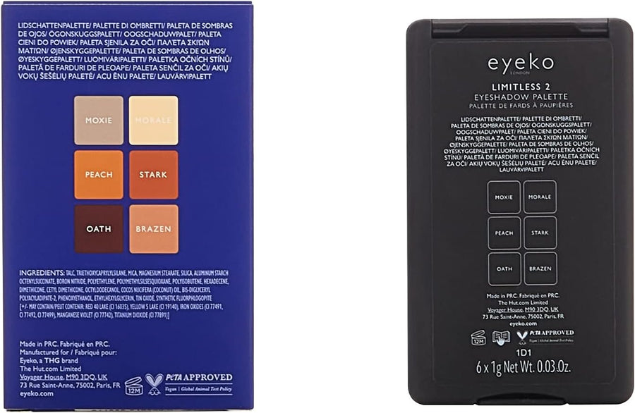 Eyeko Limitless Eyeshadow Palette 2 | Medium nude-toned