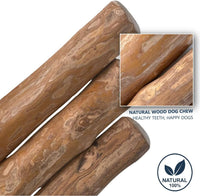 Coffee Wood Dog Chew Triple Pack with Coco Husk Rope Toy - Medium Dog