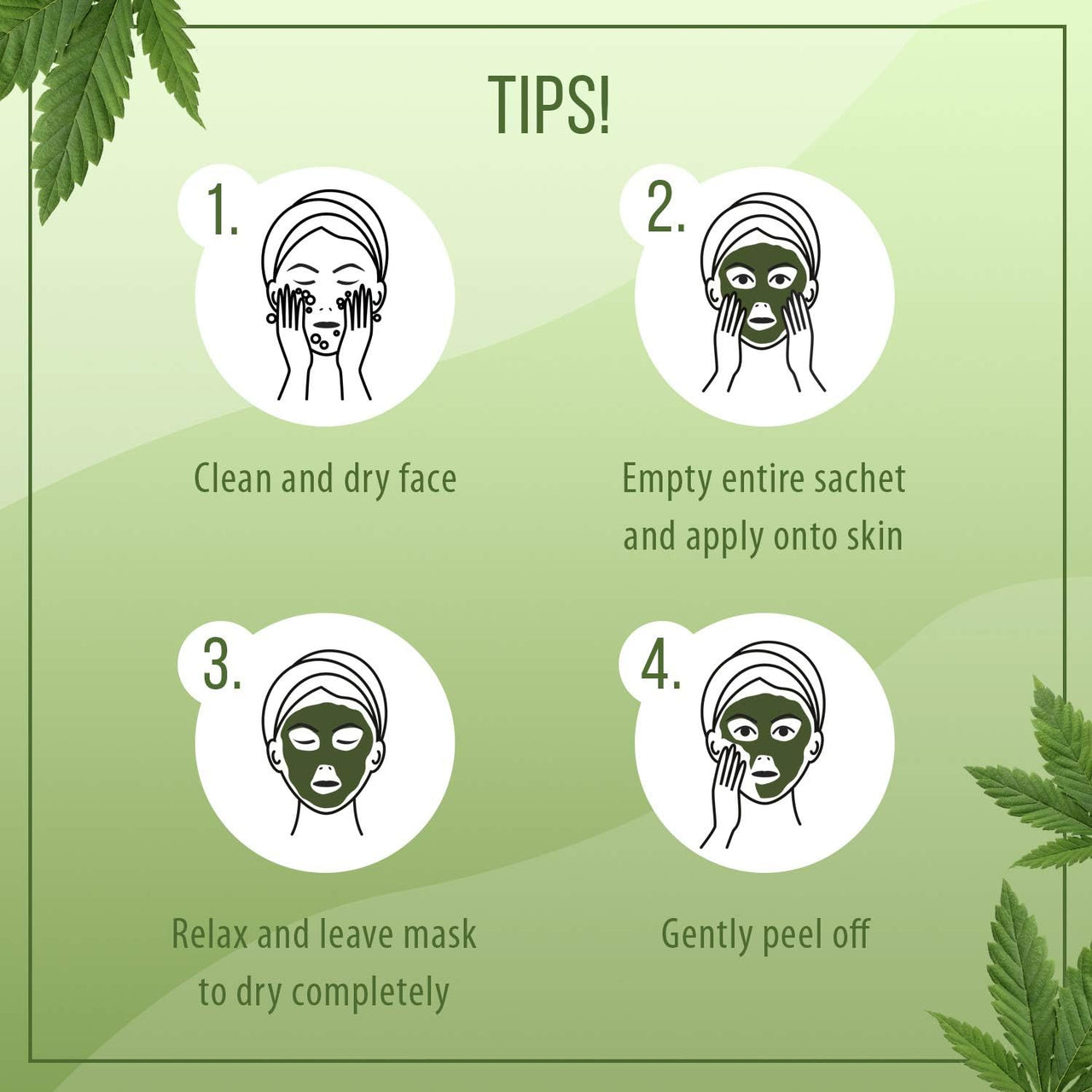 7th Heaven Superfood Cannabis Sativa Peel-Off Mask - 10 Pack