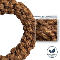 EcoChoo Donut Thick Twisted Premium Rope Toy (30 cm) & Coconut Husk Ball