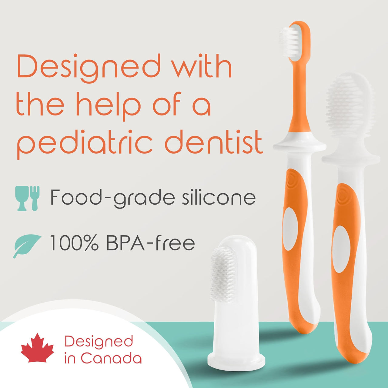 Cherish Baby Care Toddler Toothbrush 0-2 Years - Orange