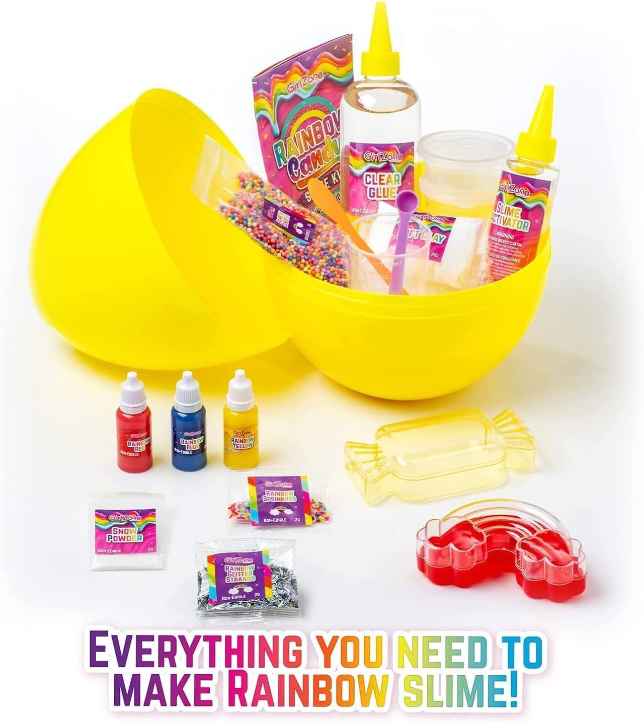 GirlZone Rainbow Candy DIY Slime Kit