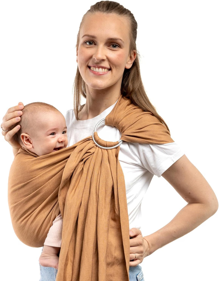 Boba Ring Sling Baby Carrier - Linen Rye, Newborn to Toddler