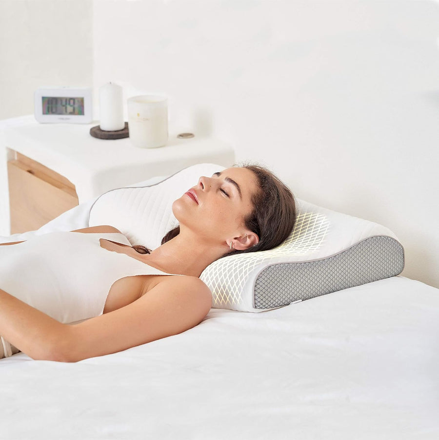 ComfyCozy Luxury Memory Foam Pillow And Silk Eye Mask