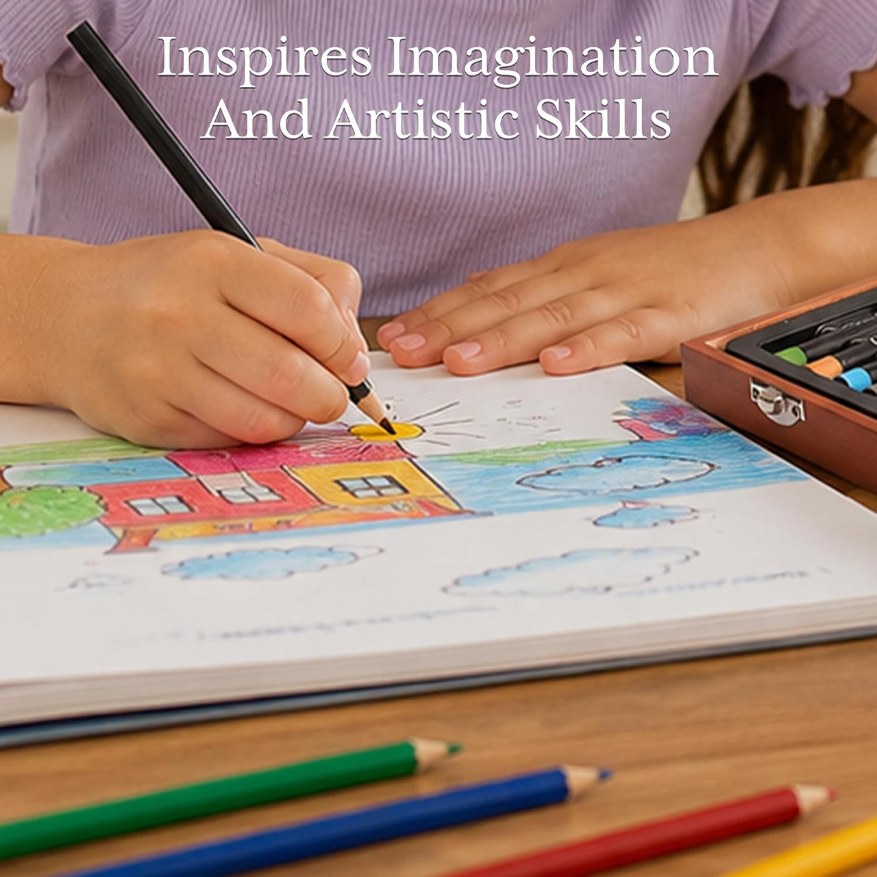 ARTISTIK 80 Piece Junior Art Set – Complete Kids Art Kit