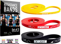 Thumbnail for Ryher Fitness Resistance Bands for Fitness, Crossfit, Pilates - 3 Pack