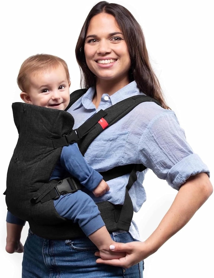You+ME 4-in-1 Mesh Baby Carrier Newborn to Toddler - 3.5-14.5 kg (Black)