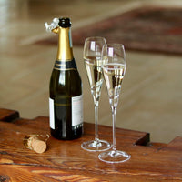 Lunar Oceans Crystal Champagne Flutes (Set of 2)