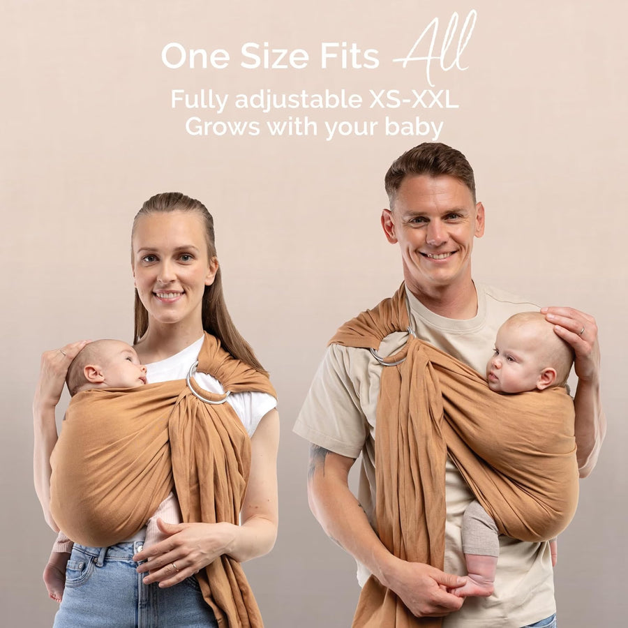 Boba Ring Sling Baby Carrier - Linen Rye, Newborn to Toddler