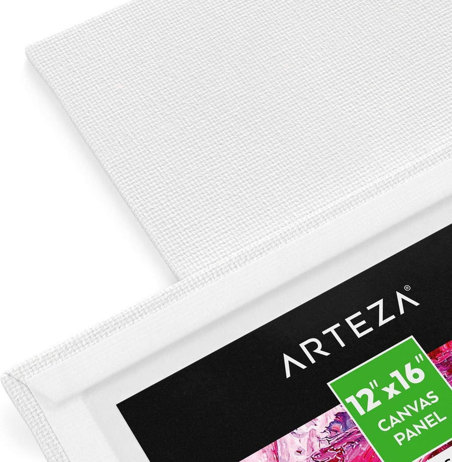 Arteza Canvas Panels For Painting 12" x 16" (30.5 x 40.6cm) - 7 Pack