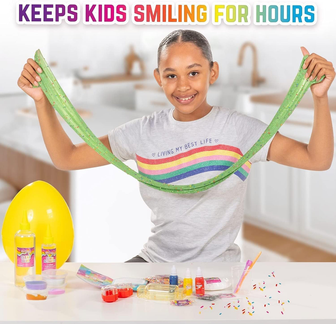 GirlZone Rainbow Candy DIY Slime Kit