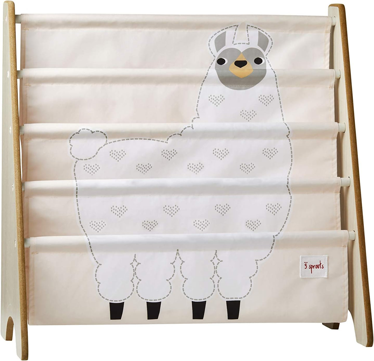 3 Sprouts Children's Book Rack - Llama