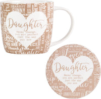 Said With Sentiment - Daughter Mug & Coaster Set