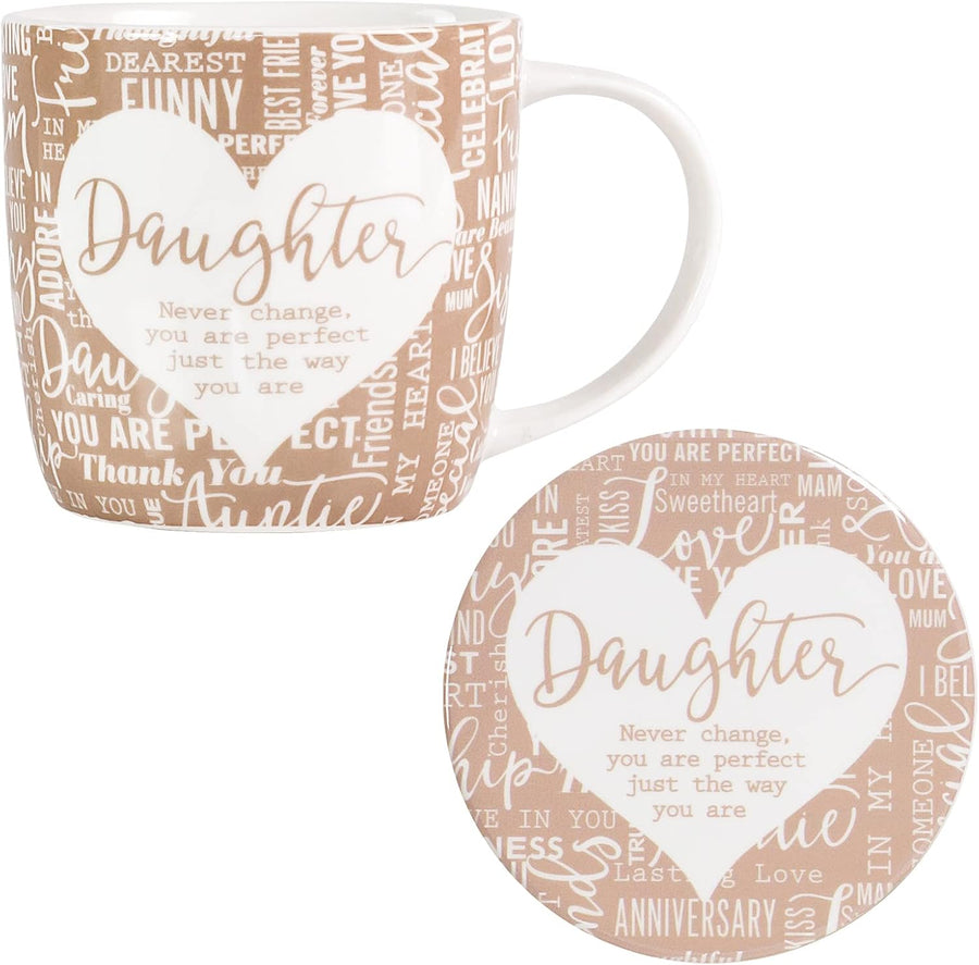 Said With Sentiment - Daughter Mug & Coaster Set