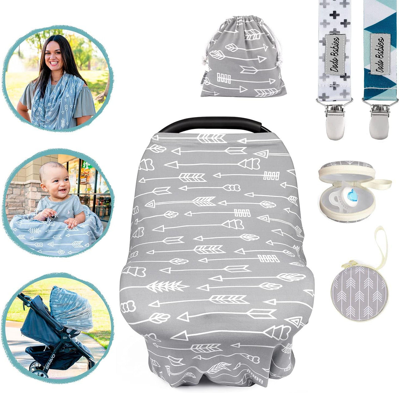 Dodo Babies Nursing Cover Set - 6 piece