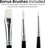 Artistik Studio Acrylic Paints 12 x 75ml Set with 3 Brushes – Premium Student Quality