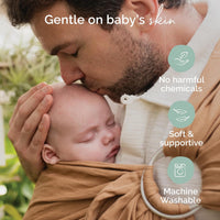 Boba Ring Sling Baby Carrier - Linen Rye, Newborn to Toddler