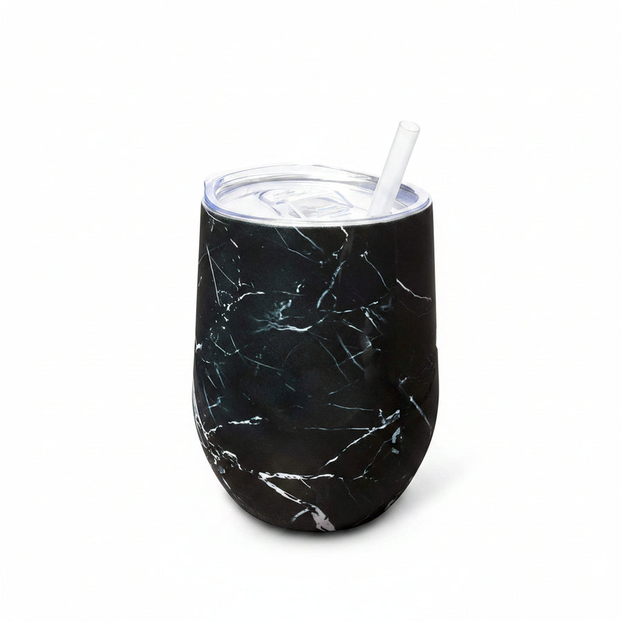 Happy Earth Stainless Steel Insulated Travel mug - 350ml (Black)
