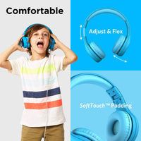 Thumbnail for LilGadgets Connect+ Pro Wired Kids Headphones - Blue