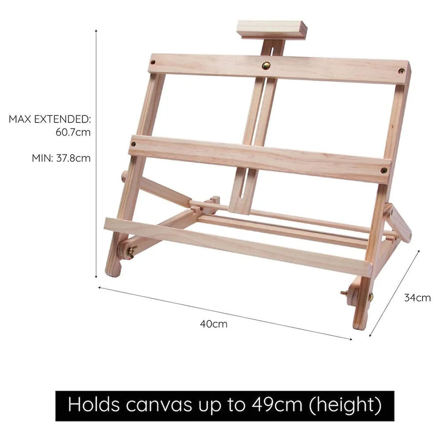 ARTISTIK 21-Piece Acrylic Wooden Easel Set – Complete Beginner Painting Kit
