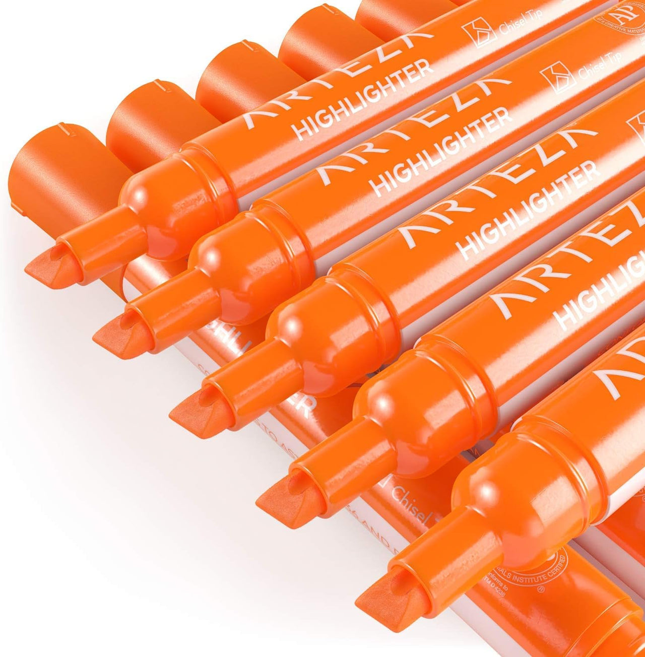 ARTEZA Orange Highlighter Pens - Set of 64