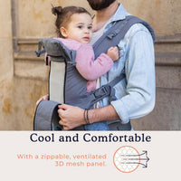 Beco 8 Cool Mesh Baby Carrier Newborn to Toddler - 3-20 kg (Black)