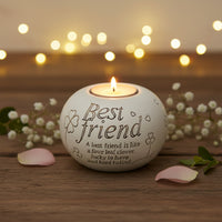 Said with sentiment Tealight Holder -  Best Friend