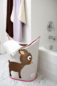 Thumbnail for 3 Sprouts Baby Laundry Basket - Deer