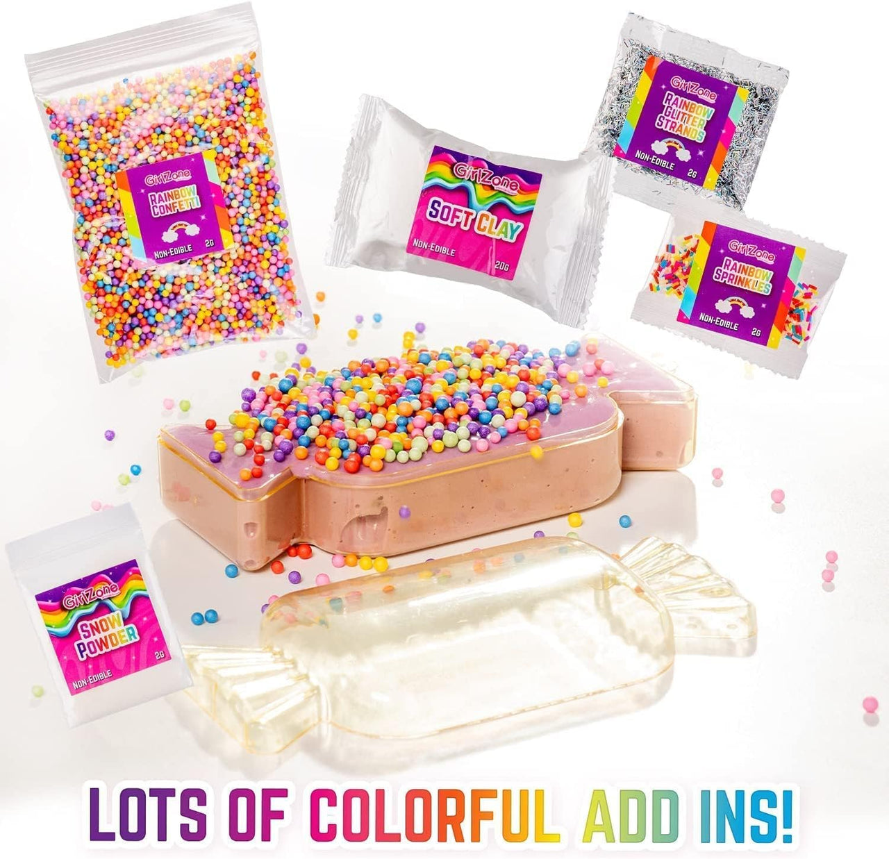 GirlZone Rainbow Candy DIY Slime Kit