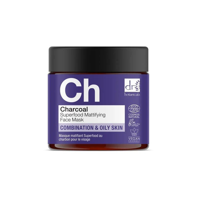 Dr Botanicals Charcoal Superfood Mattifying Face Mask 60ml